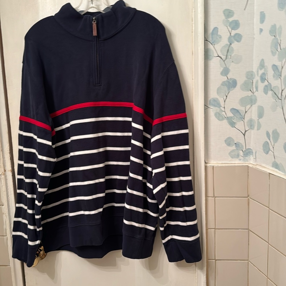 LANDS’ END XXL (50-52) MULTI STRIP SHIRT